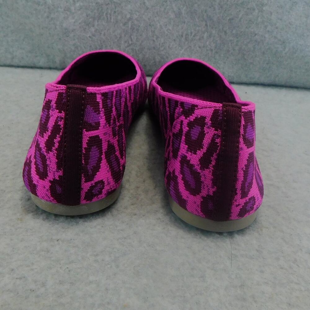 Sketcher Womens Air Cooled Memory Foam Flat Shoe Pink Animal Print Shoe - Size 8 - Picture 9 of 11